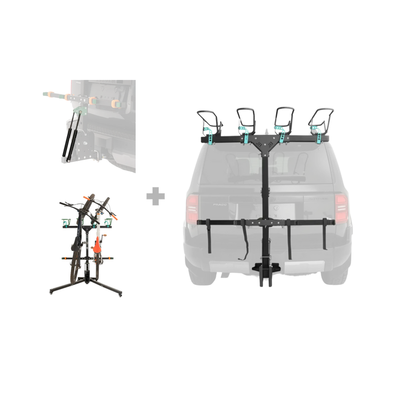 4 Bike Rack, Strut, and Stand Bundle