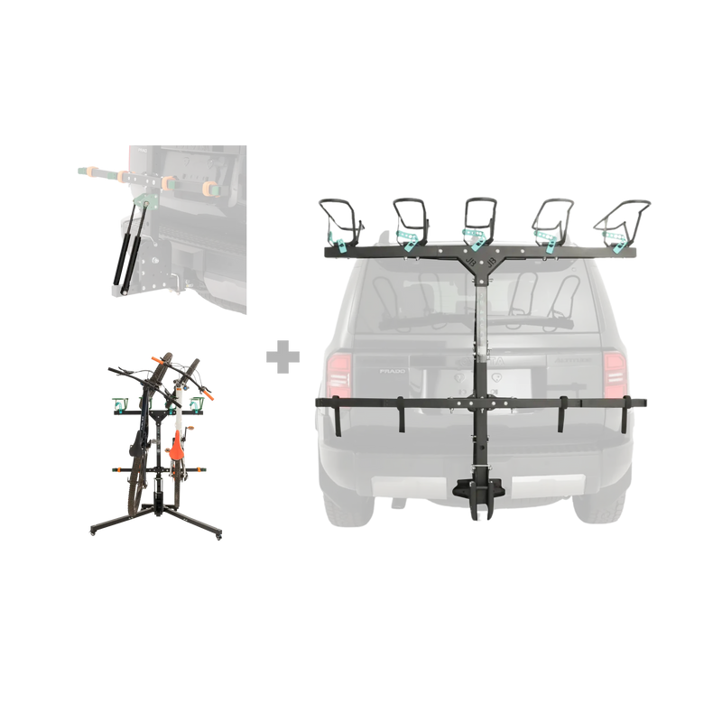 5 Bike Rack, Strut, and Stand Bundle