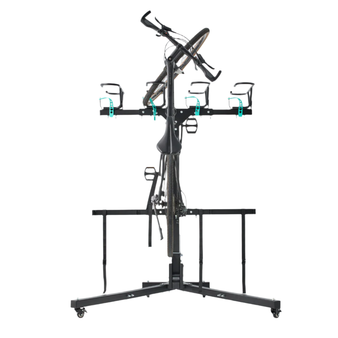 Bicycle shed stand on a white background