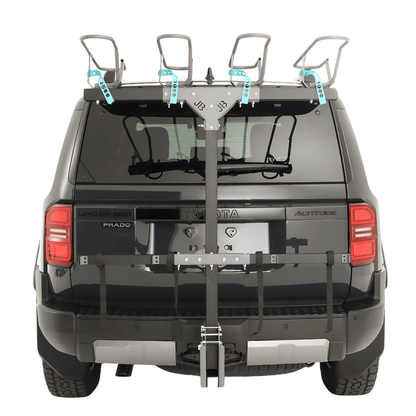 4 Bike Rack Gun Metal Grey