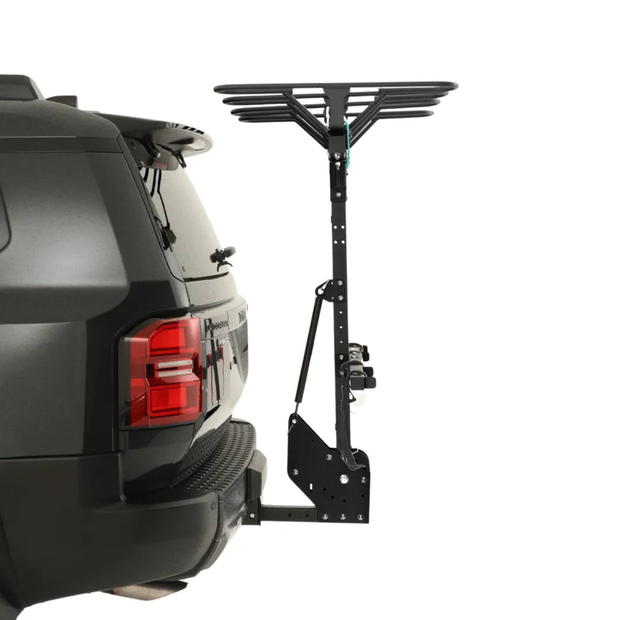 JB Racks 4 bike vertical rack loaded with bikes