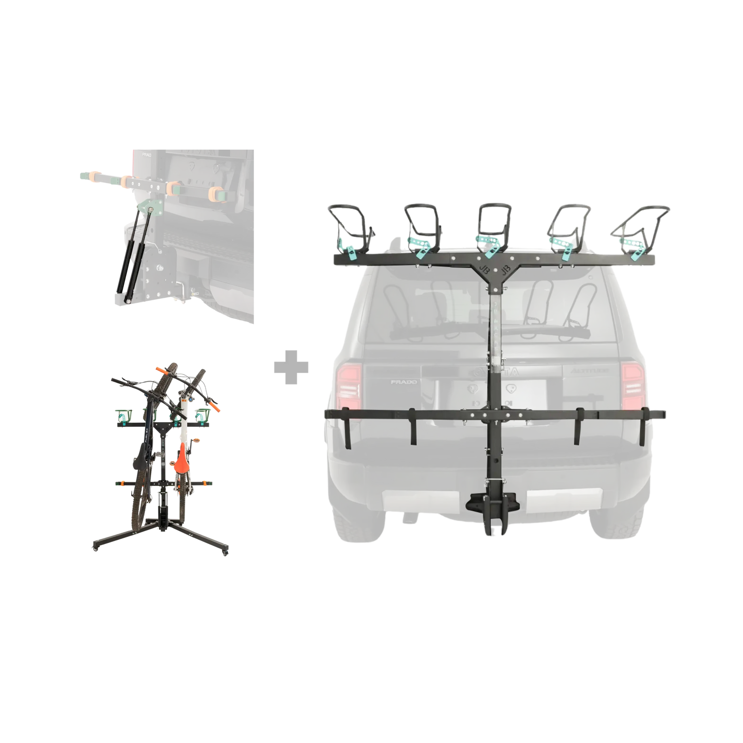 5 Bike Rack, Strut, and Stand Bundle