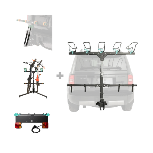 5 Bike Rack, Strut, Stand and Number Plate Holder Bundle