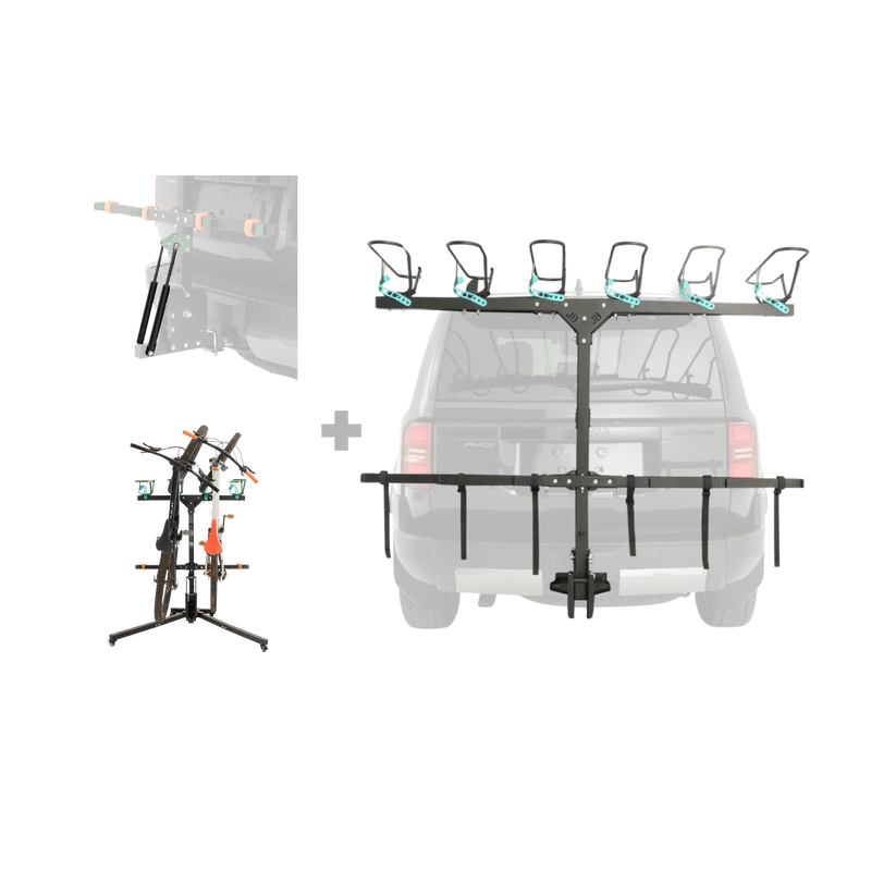 6 Bike Rack, Strut, and Stand Bundle