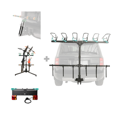 6 Bike Rack, Strut, Stand and Number Plate Holder Bundle
